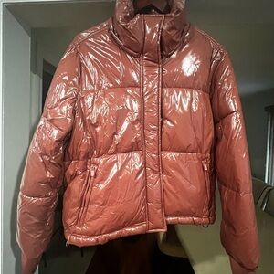 Gap Fit Women's Shiny Mauve Puffer Jacket
